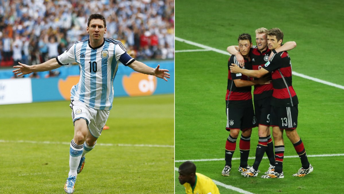 Tyskland och Argentina möts i VM-finalen. 